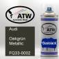 Preview: Audi, Oakgrün Metallic, FQ33-0002: 400ml Sprühdose, von ATW Autoteile West.